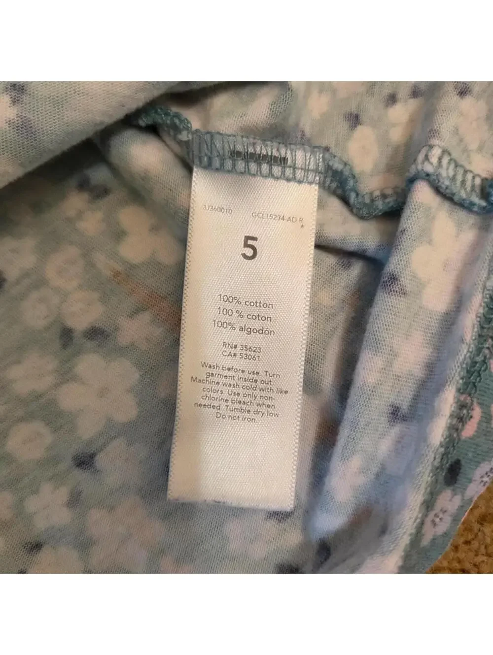 Carters Floral Ballerina Dress Size 5 #1026